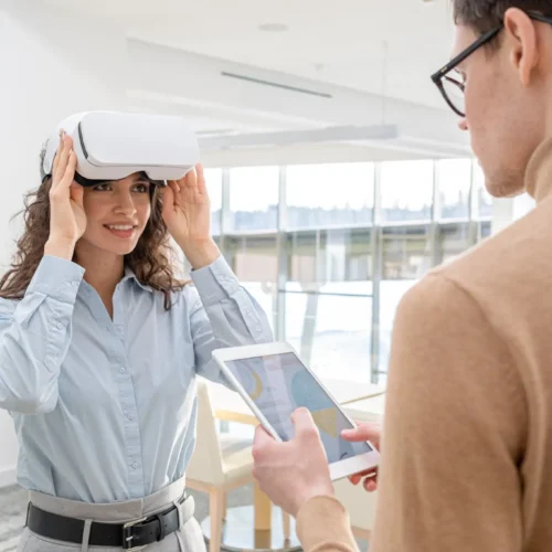 VR customer service training