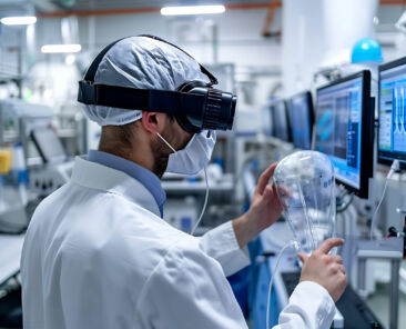 Augmented reality pharmaceutical training program providing immersive simulation pharmaceutical professional practice manufacturing process comprehensive visual assessment of AR future pharmaceutical