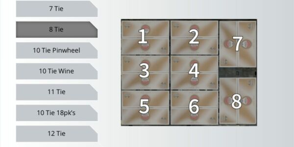 Superior Beverage stacking layout
